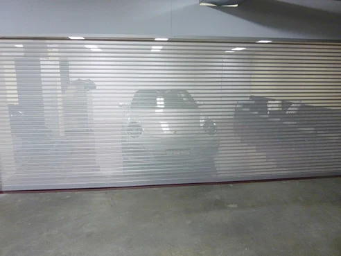 5 000 × 5 000 mm perforated shutter: 