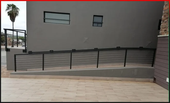 Patio balustrade: 